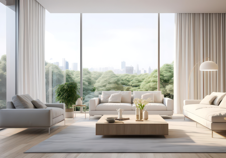 产品应用:客厅窗帘