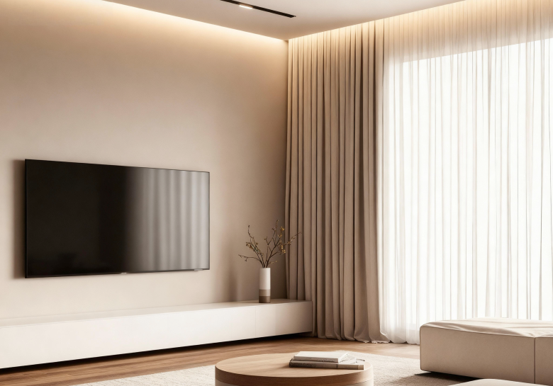 产品应用:客厅窗帘