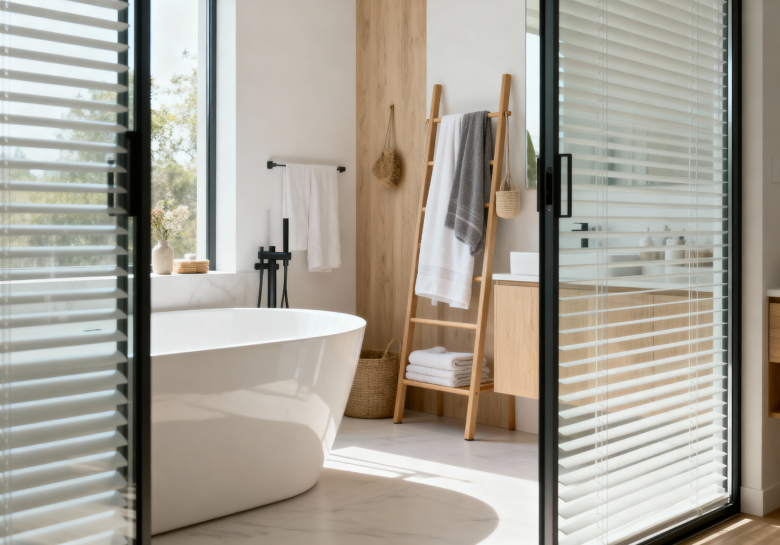 产品应用:浴室窗帘